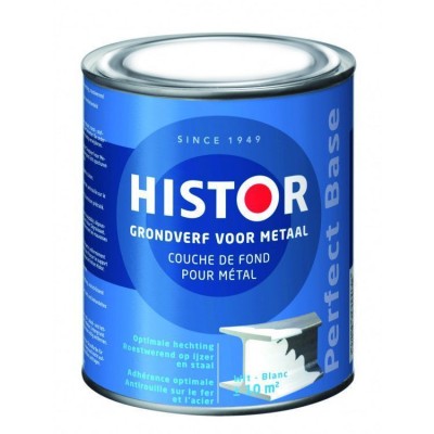 Histor perfect base grondverf metaal wit 750ml