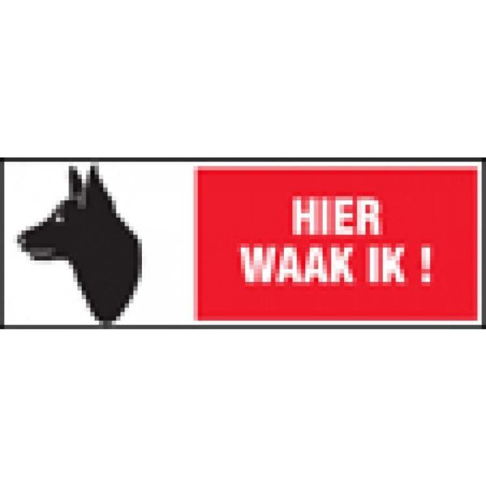 pickup pictogram hier waak ik