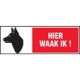 pickup pictogram hier waak ik