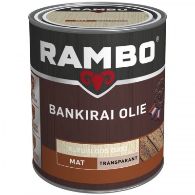 Rambo Bankirai olie transparant kleurloos 0000 750ml