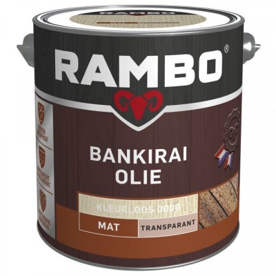 Rambo Bankirai olie transparant kleurloos 0000 2500ml