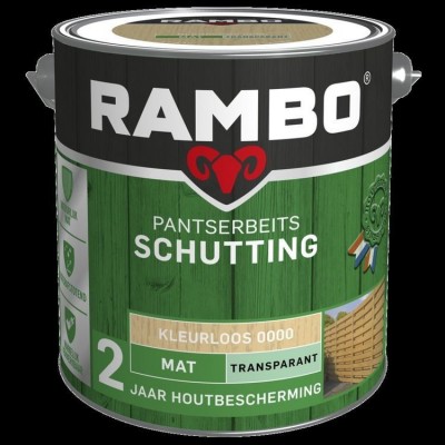 Rambo Schutting pantserbeits mat transparant kleurloos 0000 2500ml