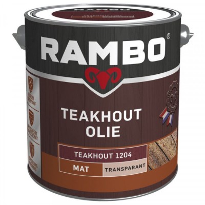 Rambo Teak olie transparant teakhout 1204 2500ml