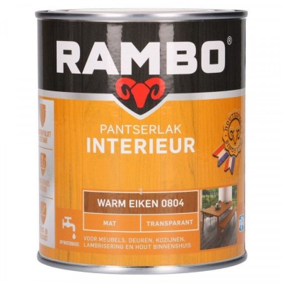 Rambo Pantserlak Interieur transparant mat warm eiken 804 750ml