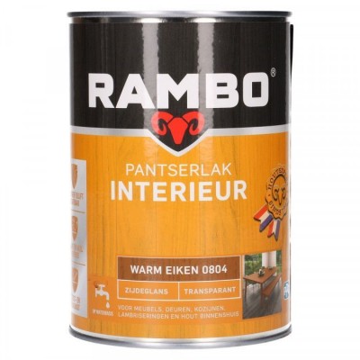 Rambo Pantserlak Interieur transparant zijdeglans warm eiken 804 1250ml