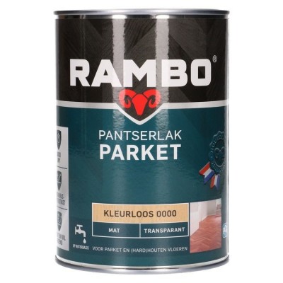 Rambo pantserlak parket transparant mat kleurloos 1250ml