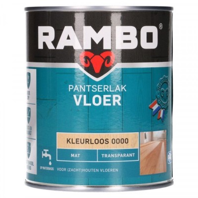 Rambo Pantserlak Vloer transparant mat kleurloos 750ml