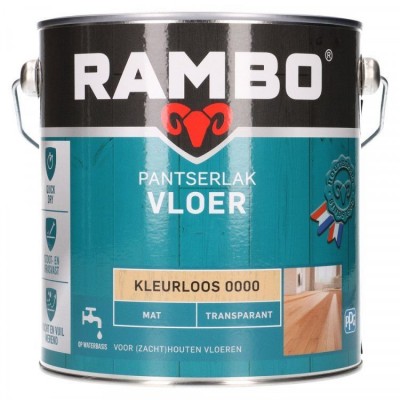 Rambo Pantserlak Vloer transparant mat kleurloos 2500ml