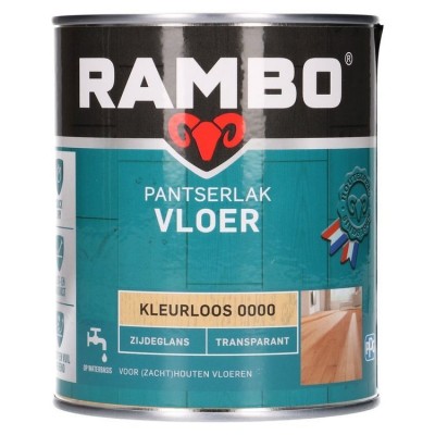 Rambo Pantserlak Vloer transparant zijdeglans kleurloos 750ml
