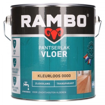 Rambo Pantserlak Vloer transparant zijdeglans kleurloos 2500ml