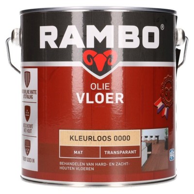 Rambo vloer olie transparant mat kleurloos 2500ml