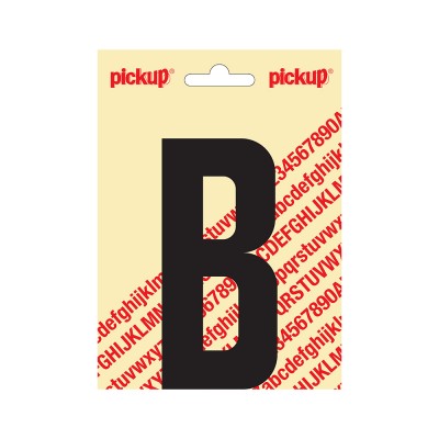 Pickup plakletter 120mm zwart nobel letter - B