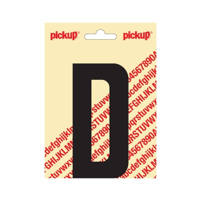 Pickup plakletter 120mm zwart nobel letter - D