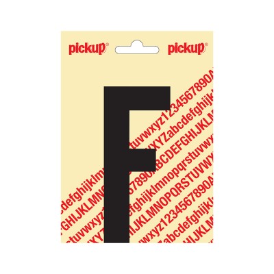 Pickup plakletter 120mm zwart nobel letter - F
