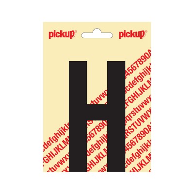 Pickup plakletter 120mm zwart nobel letter - H