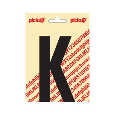 Pickup plakletter 120mm zwart nobel letter - K