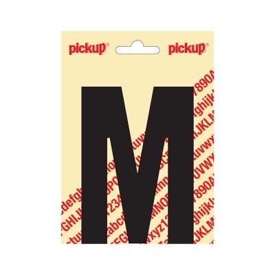 Pickup plakletter 120mm zwart nobel letter - M