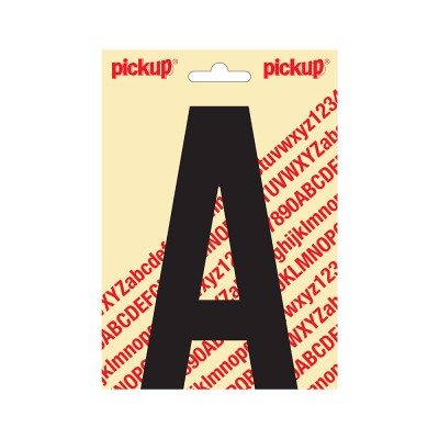 Pickup plakletter 150mm zwart nobel letter - A