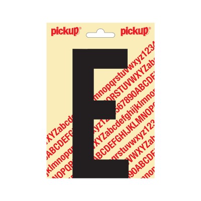 Pickup plakletter 150mm zwart nobel letter - E