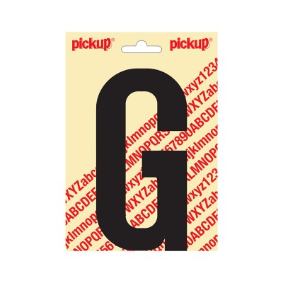 Pickup plakletter 150mm zwart nobel letter - G