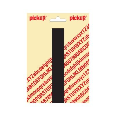 Pickup plakletter 150mm zwart nobel letter - I