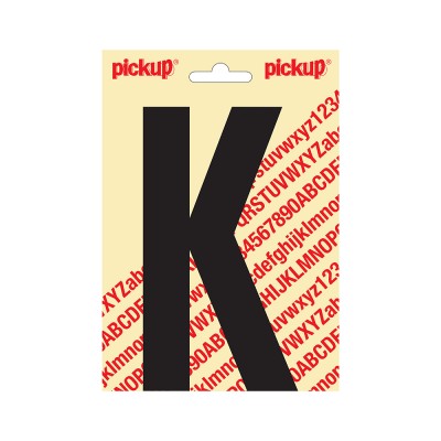 Pickup plakletter 150mm zwart nobel letter - K