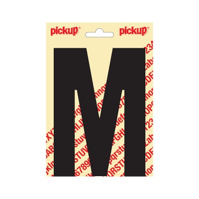Pickup plakletter 150mm zwart nobel letter - M