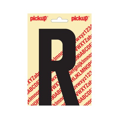 Pickup plakletter 150mm zwart nobel letter - R