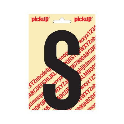 Pickup plakletter 150mm zwart nobel letter - S