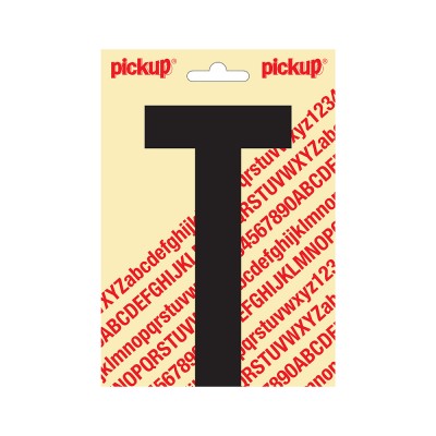 Pickup plakletter 150mm zwart nobel letter - T
