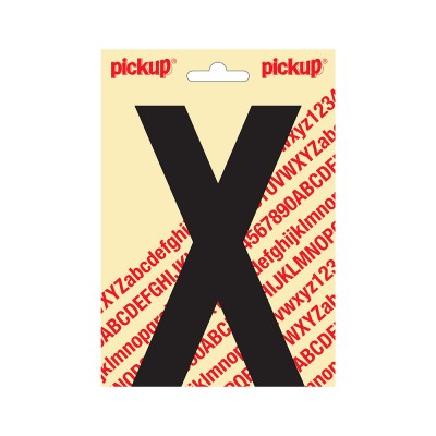 Pickup plakletter 150mm zwart nobel letter - X