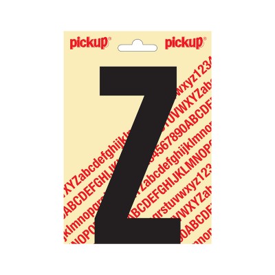 Pickup plakletter 150mm zwart nobel letter - Z