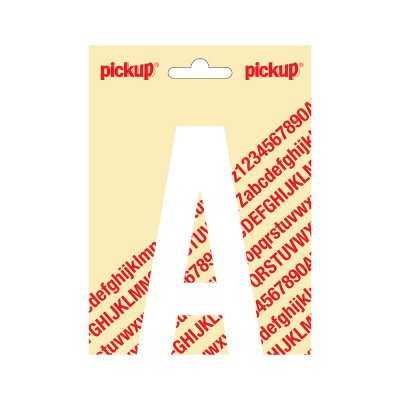 Pickup plakletter 120mm wit nobel letter - A