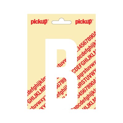 Pickup plakletter 120mm wit nobel letter - B