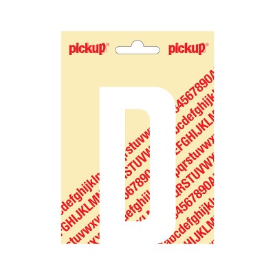Pickup plakletter 120mm wit nobel letter - D