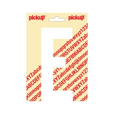 Pickup plakletter 150mm wit nobel letter - E