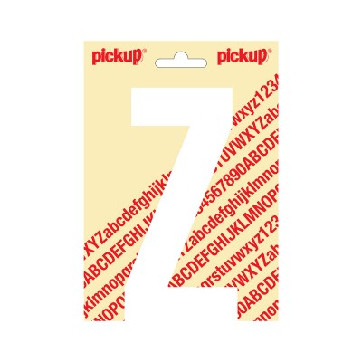 Pickup plakletter 150mm wit nobel letter - Z