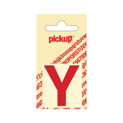 Pickup plakletter 40mm rood helvetica letter - Y