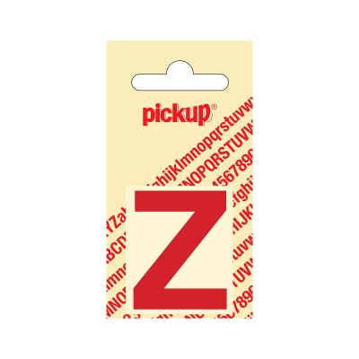 Pickup plakletter 40mm rood helvetica letter - Z