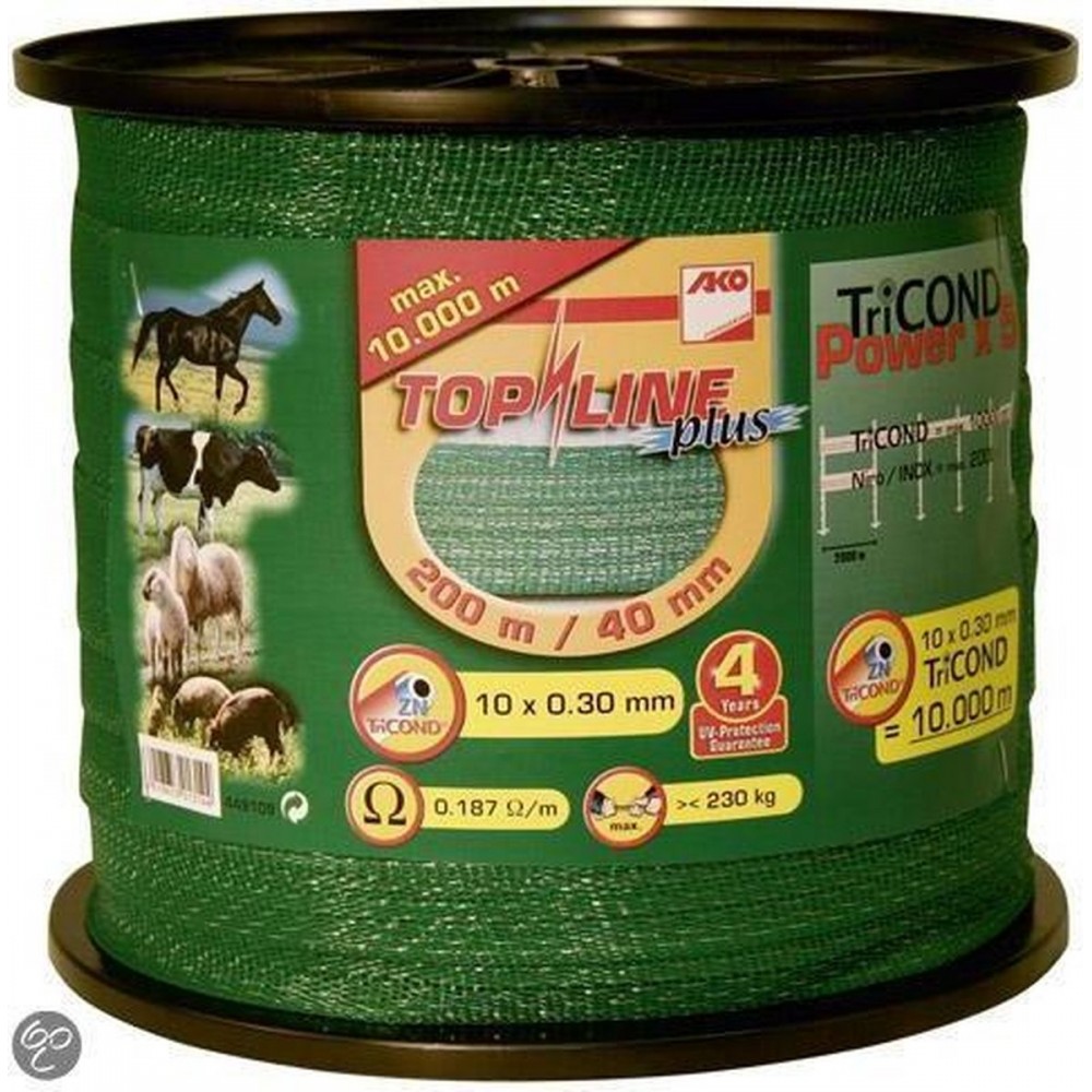 Ako Lint Groen Topline 40mm 200mtr.