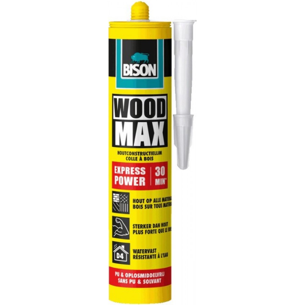 Bison wood max express houtconstructielijm - 380 gram
