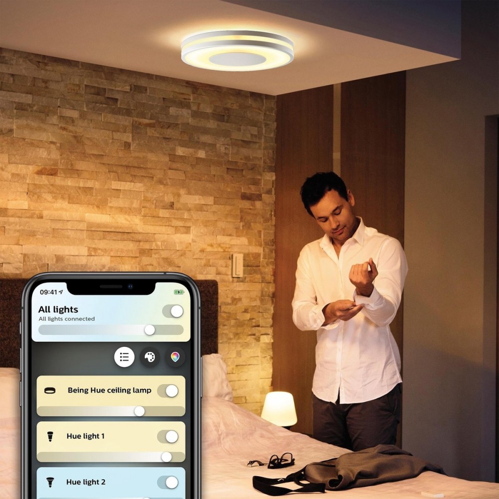 Philips Hue Being plafondlamp - White Ambiance - aluminium - Bluetooth - incl. 1 dimmer switch