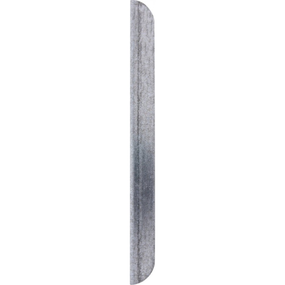 Nemef Hoeksluitplaat - afgerond - 135 x 24 x 12 mm (LxBxH/B+LIP) - staal verzinkt - HP1266 - din links