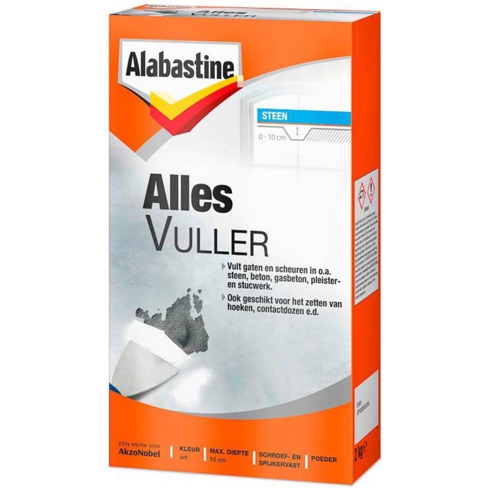 Alabastine allesvuller poeder wit - 750 gram