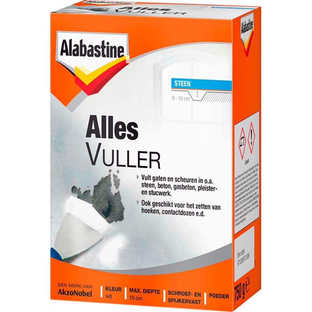 Alabastine allesvuller poeder wit - 750 gram