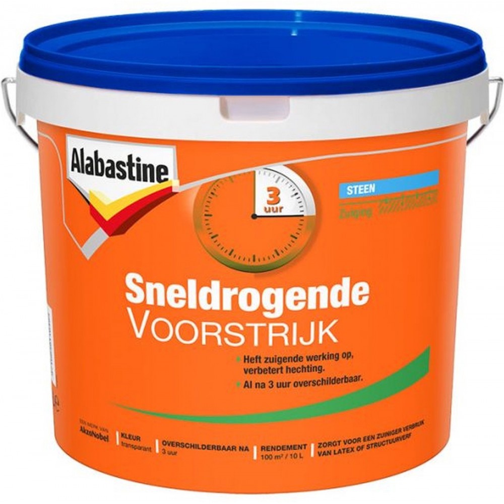 Alabastine sneldrogende voorstrijk transparant - 2,5 liter