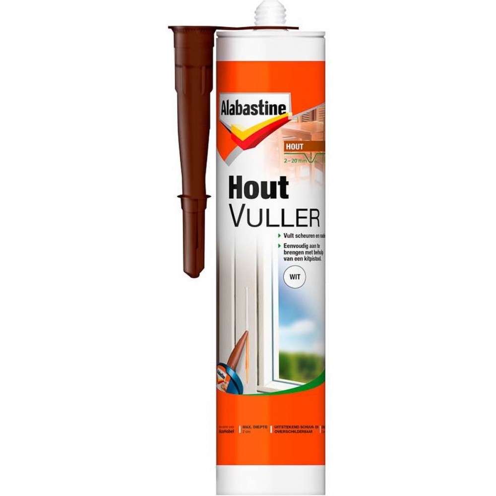 Alabastine houtvuller wit - 330 gram