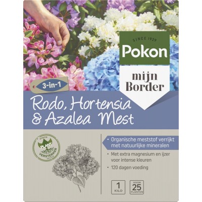 Pokon Rhododendron, Hortensia & Azalea Mest - 1kg - Meststof - 3-in-1 werking