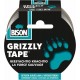 Bison grizzly tape zilver - 25 meter
