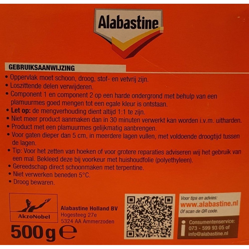 Alabastine Houtreparatie - 500 gram